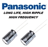 PANASONIC N10UF350VR RADIAL ELECTROLYTIC CAPACITOR 10UF 350V (10MM X 20MM) 8000-10000 HOURS AT 105C MFR# EEUED2V100