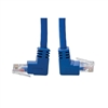 TRIPPLITE N204-005-BL-UD BLUE 5FT UP/DOWN-ANGLE CAT6 GIGABIT MOLDED UTP ETHERNET CABLE (RJ45 UP-ANGLE M TO RJ45 DOWN M)