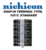 NICHICON N47UF450VR RADIAL SNAP-IN ELECTROLYTIC CAPACITOR   47UF 450V (20MM X 25MM) 3000 HOURS AT 105C MFR# LGU2W470MELY