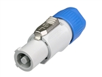 NEUTRIK NAC3FCB 3 POLE GRAY POWERCON LOCKABLE CABLE         CONNECTOR, COLOR CODED FOR "POWER OUT": USE PZ1X1-15/16