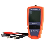TEMPO NC-500 NETCAT PRO2 DIGITAL VDV WIRING TROUBLESHOOTER /TESTER ** POWER OVER ETHERNET POE DETECTION **