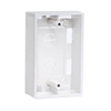 QUEST NFP-3000 1.5" DEEP WALL PLATE SURFACE MOUNT BOX,      SINGLE-GANG, WHITE