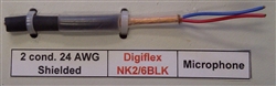 DIGIFLEX BALANCED 24AWG 2 CONDUCTOR SHIELDED MICROPHONE     CABLE BLACK NK2/6BLK (153M = FULL ROLL)