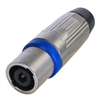 NEUTRIK NLT4MXX 4 POLE SPEAKON MALE CABLE CONNECTOR, HEAVY  DUTY, METAL HOUSING, CHUCK TYPE STRAIN RELIEF