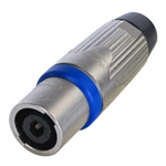 NEUTRIK NLT4MXX 4 POLE SPEAKON MALE CABLE CONNECTOR, HEAVY  DUTY, METAL HOUSING, CHUCK TYPE STRAIN RELIEF