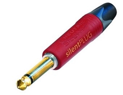NEUTRIK NP2X-AU-SILENT 2 POLE MONO 1/4" PROFESSIONAL PHONE  PLUG, GOLD PLATED CONTACTS, WITH SILENT SWITCH