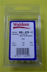 WALDOM NW878C #10 NYLON FLAT WASHER 100/PACK