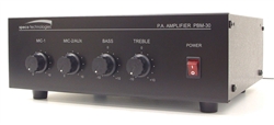 SPECO PBM-30 30W RMS MIC/AUX/TEL IN/AUTO MUTE/MOH OUT/PA    AMPLIFIER, SUBSTITUTE FOR PA920 (20W), PA935(35W)