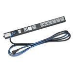 MIDDLE ATLANTIC PD-815SC SLIM HIGH DENSITY VERTICAL POWER   STRIP, 8 OUTLET, 15A, BASIC SURGE PROTECTION, 10FT CORD