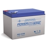 POWERSONIC PDC-12140F2 12V 13.9AH AGM DEEP CYCLE BATTERY    WITH .250" TABS