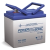POWERSONIC PDC-12350NB 12V 35AH AGM DEEP CYCLE BATTERY      NUT/BOLT TERMINALS *SPECIAL ORDER*
