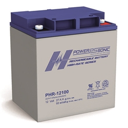 POWERSONIC PHR-12100 M5 FR 12V 27AH HIGH RATE VRLA BATTERY, UPS APPLICATIONS *SPECIAL ORDER*