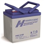 POWERSONIC PHR-12150 M6 FR 12V 36AH HIGH RATE VRLA BATTERY, UPS APPLICATIONS *SPECIAL ORDER*