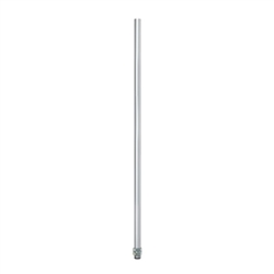 PATLITE POLE22-0800AT 22MM DIA, 800MM ALUMINUM POLE, 2 NUTS, 2 WASHERS, 2 SCREWS INCLUDED - WITH THREADS, SILVER