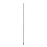 PATLITE POLE22-1000AT 22MM DIA, 1000MM ALUMINUM POLE, 2 NUTS, 2 WASHERS, 2 SCREWS INCLUDED - WITH THREADS, SILVER