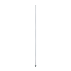 PATLITE POLE22-1000AT 22MM DIA, 1000MM ALUMINUM POLE, 2 NUTS, 2 WASHERS, 2 SCREWS INCLUDED - WITH THREADS, SILVER