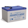 POWERSONIC PS-12100F1 12V 12AH SLA BATTERY WITH .187"       FASTON