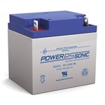 POWERSONIC PS-12280NB 12V 28AH SLA BATTERY WITH NUT/BOLT