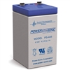 POWERSONIC PS-445F2 4V 4.5AH SLA BATTERY WITH .250" QC TABS *SPECIAL ORDER*