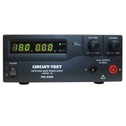 CIRCUIT TEST PSC-6360 BENCHTOP SWITCHING POWER SUPPLY       1-60VDC/0-5AMP REMOTE PROGRAMMABLE / LABORATORY GRADE