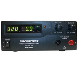 CIRCUIT TEST PSC-6632 BENCHTOP SWITCHING POWER SUPPLY       1-32VDC / 0-20AMP REMOTE PROGRAMMABLE *SPECIAL ORDER*