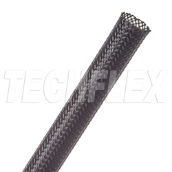 TECHFLEX PTN0.50 BLACK 1/2" GENERAL PURPOSE EXPANDABLE      BRAIDED SLEEVING, FLEXO PET (152M = FULL ROLL)