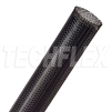 TECHFLEX PTN1.00BK BLACK 1" GENERAL PURPOSE  EXPANDABLE     BRAIDED SLEEVING, FLEXO PET, 76 METER ROLL *SPECIAL ORDER*