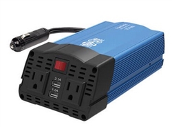 TRIPPLITE PV375USB ULTRA-COMPACT CAR INVERTER 375WATT       2 AC OUTLETS, 2 USB CHARGING PORTS *SPECIAL ORDER*