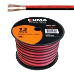 CIRCUIT TEST PW12-100 12AWG TWO CONDUCTOR BONDED PARALLEL   WIRE, LOW VOLTAGE DC POWER CABLE, 100FT ROLL