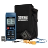 REED R2450SD-KIT3 DATA LOGGING THERMOMETER WITH SD CARD,    POWER ADAPTER AND 4 THERMOCOUPLE PROBES