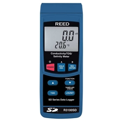 REED R3100SD DATA LOGGING CONDUCTIVITY / TDS /              SALINITY METER
