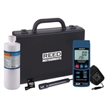 REED R3100SD-KIT DATA LOGGING CONDUCTIVITY / TDS / SALINITY METER WITH SD CARD, POWER ADAPTER AND SOLUTION