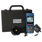 REED R4000SD-KIT DATA LOGGING VANE THERMO-ANEMOMETER WITH   POWER ADAPTER AND SD CARD