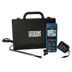 REED R4500SD-KIT DATA LOGGING HOT WIRE THERMO-ANEMOMETER    WITH POWER ADAPTER AND SD CARD
