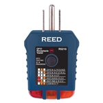 REED R5210 RECEPTACLE TESTER WITH GFCI