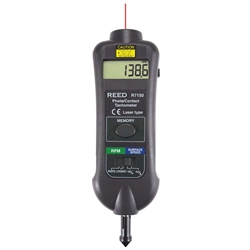 REED R7150 PROFESSIONAL COMBINATION CONTACT / LASER PHOTO   TACHOMETER