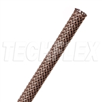 TECHFLEX RR30.25DB FLEXO 1/4" RODENT RESISTANT EXPANDABLE   BRAIDED SLEEVING, DARK BROWN, 200 FOOT ROLL *SPECIAL ORDER*