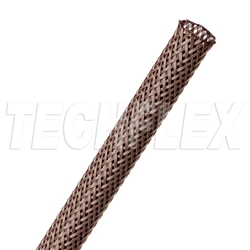 TECHFLEX RRN0.38DB FLEXO 3/8" RODENT RESISTANT EXPANDABLE   BRAIDED SLEEVING, DARK BROWN, 125 FOOT ROLL *SPECIAL ORDER*