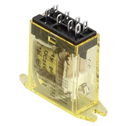 IDEC RY2S-UTAC24V FLANGE MOUNT RELAY 24VAC DPDT 8 PIN, RES  : 3A@120-240VAC/30VDC, GEN: 1.5A@120VAC/30VDC, 0.8A@240VAC