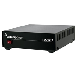 SAMLEX SEC-1223 SWITCHING POWER SUPPLY 13.8VDC/23AMPS       OVER-CURRENT / SHORT-CIRCUIT / OVER-VOLTAGE PROTECTION