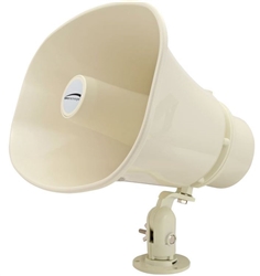 SPECO 30W 70/25V WEATHERPROOF SPEAKER HORN SPC30RT          70V:30W,15W,10W,5W,3W,1W 25V:30W,15W,10W,3.7W,1.9W,1.3W,0.6W