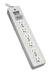 TRIPPLITE SPS610HGRA HOSPITAL-GRADE SURGE PROTECTOR         6 HOSPITAL-GRADE OUTLETS, UL1363, 10'CORD *SPECIAL ORDER*