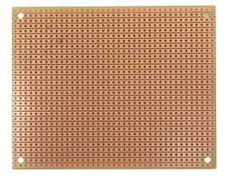 BPS BUSBOARD ST2 STRIPBOARD SIZE 2, SINGLE-SIDED, UNCUT     STRIPS, MOUNTING HOLES, 100MM X 80MM (3.94" X 3.15")