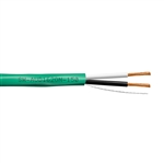 SYNCABLE SW-AUD162GN SPEAKER WIRE 16AWG 2 CONDUCTOR STRANDED OXYGEN FREE BC, GREEN PVC, C(UL) CMG/FT4 (150M = FULL BOX)