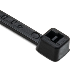 HELLERMANN TYTON T18R0C2 STANDARD CABLE TIE 4" LENGTH       18LB TENSILE STRENGTH, BLACK 100/PACK