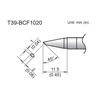 HAKKO T39-BCF1020 BEVEL TIP 1MM/45 DEGREES X 11.5MM, TINNED FACE ONLY, FOR THE FX-971 SOLDERING STATION