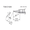 HAKKO T39-C1025 BEVEL TIP 1 X 2.5MM/60 DEGREES X 10.5MM,    FOR THE FX-971 SOLDERING STATION