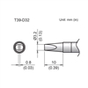 HAKKO T39-D32 CHISEL TIP 3.2 X 10MM, FOR THE FX-971         SOLDERING STATION