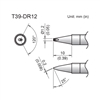 HAKKO T39-DR12 CHISEL V-GROOVE TIP 1.2 X 10MM, FOR THE      FX-971 SOLDERING STATION *SPECIAL ORDER*