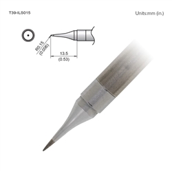 HAKKO T39-ILS015 CONICAL SLIM TIP R0.15 X 13.5MM,           FOR THE FX-971 SOLDERING STATION *SPECIAL ORDER*